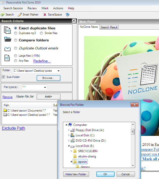 Screenshot for Duplicate File Remover