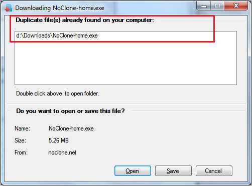 Click to view NoClone Home - Duplicate File Finder 2011-5.1.41 screenshot
